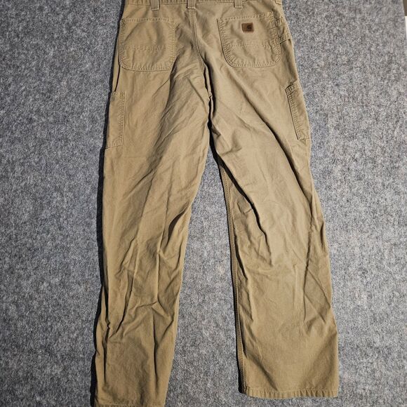 Carhartt Pants Mens 38x34 Brown Dungaree Fit Carpenter Workwear Cotton B151 - Picture 2 of 7